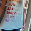 Chin Up Apparel “Work Run Eat Build Stay Be” Tank Top Photo 1