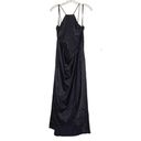 After Six  Halter Midi Dress With Draped Tulip Skirt in Midnight Size 14 NWT Photo 1