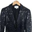 Alexis  Firdas Black Sequin Embroidered Tulle Blazer Sz M Photo 2