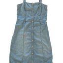 Gap  Vintage Womens Button Down Denim Dress Sz S Tall Photo 0