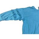 Matilda Jane  Wonderment Our Song Sweatshirt 3/4 Sleeve Women's Sz M Teal Blue Photo 7