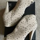 INC I.N.C Beige Studded Suede Booties  Photo 2