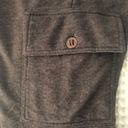 prAna  Breathe Brown Heather Cropped Knit Cargo Pant Sz. M Tied Hem Casual Photo 4