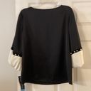 Coco Bianco  Blouse size S length 24” bust 34” color black and white (P6) Photo 4