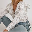 Something Navy  Bailey Ruffle Blouse Photo 1