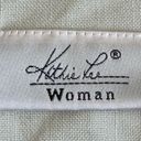 Lee Kathie  Shirt Vintage Beige Wooden Buttons Front Short Sleeves Collard SZ 16W Photo 7