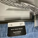 Who What Wear NWT  Tapered Natural Waist Crop Jeans 16 Photo 8