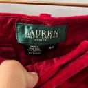 Ralph Lauren Polo Red Velvet Pants Photo 3