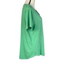 Style & Co  XX-Large T-Shirt Top Short Sleeves V-Neck Hi-Low Green Heathered New Photo 1