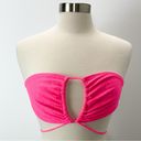 American Eagle  Hot Pink Tribal Textured Triangle String Bikini XL #204 Photo 4