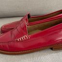 Krass&co G.H. Bass & . Whitney Weejuns Penny Loafers Patent Red Flats Women’s Size 6.5 Photo 9