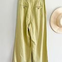 Madewell  | NWT The Harlow Wide-Leg Pant in Pale Lemongrass | Sz 00 | Trouser Photo 6