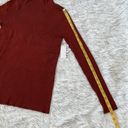 Nine West  Women’s Ribbed Mock neck sweater in Cherry Merlot size Large Photo 5