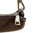 JW Pei  Eva Croc Shoulder Bag - Chocolate Brown Photo 1