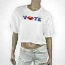 H&M VOTE Graphic Cropped T-Shirt  S Photo 0