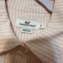 Vineyard Vines  Striped Popover Half Button Pink And‎ White Stripe Tunic Size 6 Photo 1