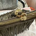 India Hicks Fringed Purse Army Green Suede Clutch w/Tassel London Harbour Island Photo 10