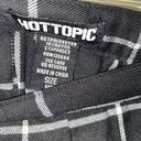 Hot Topic  Skirt Womens Medium Black Plaid Mini Y2K Goth Emo School Girl Academia Photo 2