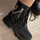 Only Platform Wedge Ankle Goth Chunky Block Heels Booties Lace up Punk Boots Combat Photo 8