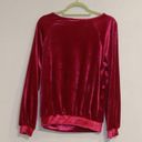 Maeve Anthropologie Pink Candace Velvet Long Sleeve Stretch Top Sz XS Photo 9