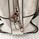 Coach  Mercer 30 Top Handle Satchel Silver Metallic Shoulder Strap Bag Tote Photo 7