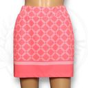 Kyodan  Geo Print Golf Tennis Skort Coral Pink & White Shorts Ball Pocket Size XS Photo 1