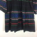 Joie  Sada Black Embroidered Mini Dress Medium Boho Babydoll Tiered Bell Sleeve Photo 7