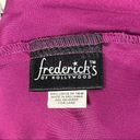 Frederick's of Hollywood FREDERICK’S OF HOLLYWOOD Wine Color Black Lace Open Back Lingerie, Size Large Photo 7