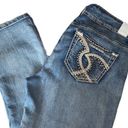 Maurice's Women’s  Capri jeans SZ 9 10 embellished stitch 32x25 light wash Photo 0