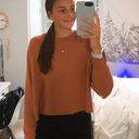 Aerie Coral Cropped Crewneck Photo 0