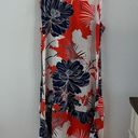 Tracy Reese  100% Silk Maxi Aloha Tropical Hawaiian Printed Dress Small Photo 11