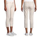 AG Adriano Goldschmied  The Prima Cigarette Crop Jean: Coastal Stripe Ivory White Photo 4