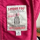 London Fog Vintage Folk Embroidered Puffer Coat with Faux Fur Hood Trim Medium Photo 15