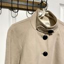 Banana Republic  Beige Wool Women’s Pea Coat Size Medium Top Tailored Buttons Photo 8