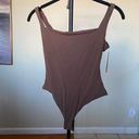 SKIMS NWT  Fits Everybody Square Neck Bodysuit Cocoa Brown Size M Photo 2