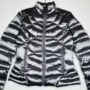 Bernardo  outerwear Silver Metallic Grey Down Puffer Jacket Photo 6