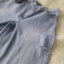 Pretty Little Thing  NEW Light Blue Wash Asymmetric Waistband Baggy Low Rise, Size 4 Photo 5