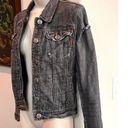 Mek Denim Like new distressed Mek gray denim jacket.  Fits size small.  Photo 3