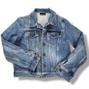 DKNY  Jean Jacket Blue 100% Cotton Trucker Denim Jacket Size M Photo 2