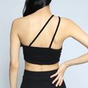 The Range  Jet Black Braided Strap Ribbed Bralette Crop Top Size M NWT Photo 1