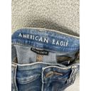 American Eagle  Jeans womens 2 Tall blue light wash distressed high rise jegging Photo 5