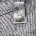 Lou & grey LOFT  Gray & White Striped SemiSheer Lightweight Short Cardigan XS Photo 4