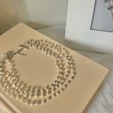 American Vintage Vintage “Cosette” 925 Sterling Silver Pearl Necklace 16” Four Strand Classic Photo 3