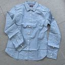 UNTUCKit Long Sleeve Button Up Shirt Size 4 Blue NWOT Work Casual Modern Basic Photo 0