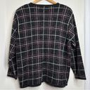 Dress Barn  Woman Button Front Cardigan Sweater Grid Pattern Fuzzy Soft Size 1X Photo 6