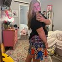 Tracy Reese Plenty Smocked Multicolored Skirt Photo 2