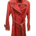 Banana Republic  women’s pink trench coat belted button front preppy coat small Photo 0