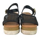 Universal Threads Universal Thread Alba Black Woven Memory Foam Wedge Heel Platform Sandals Size 6 Photo 1