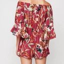 EXPRESS  Women’s Tropical Off Shoulder Romper Size XL Photo 8