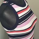 Laundry by Shelli Segal New Women’s  Striped Ribbed Knit Scalloped Tank Top Photo 4